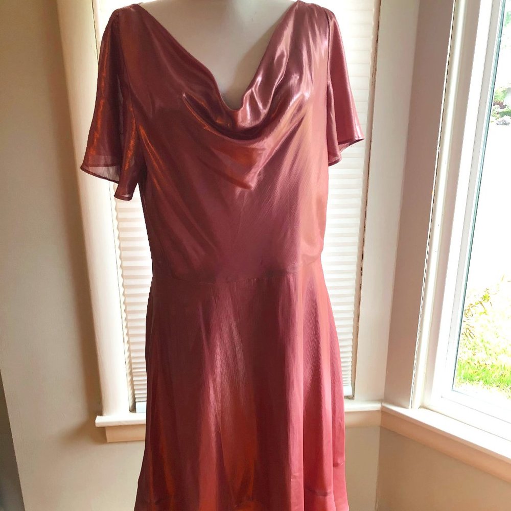 NWT Shiny Pink Gal Meets Glam Dress in US Size 12